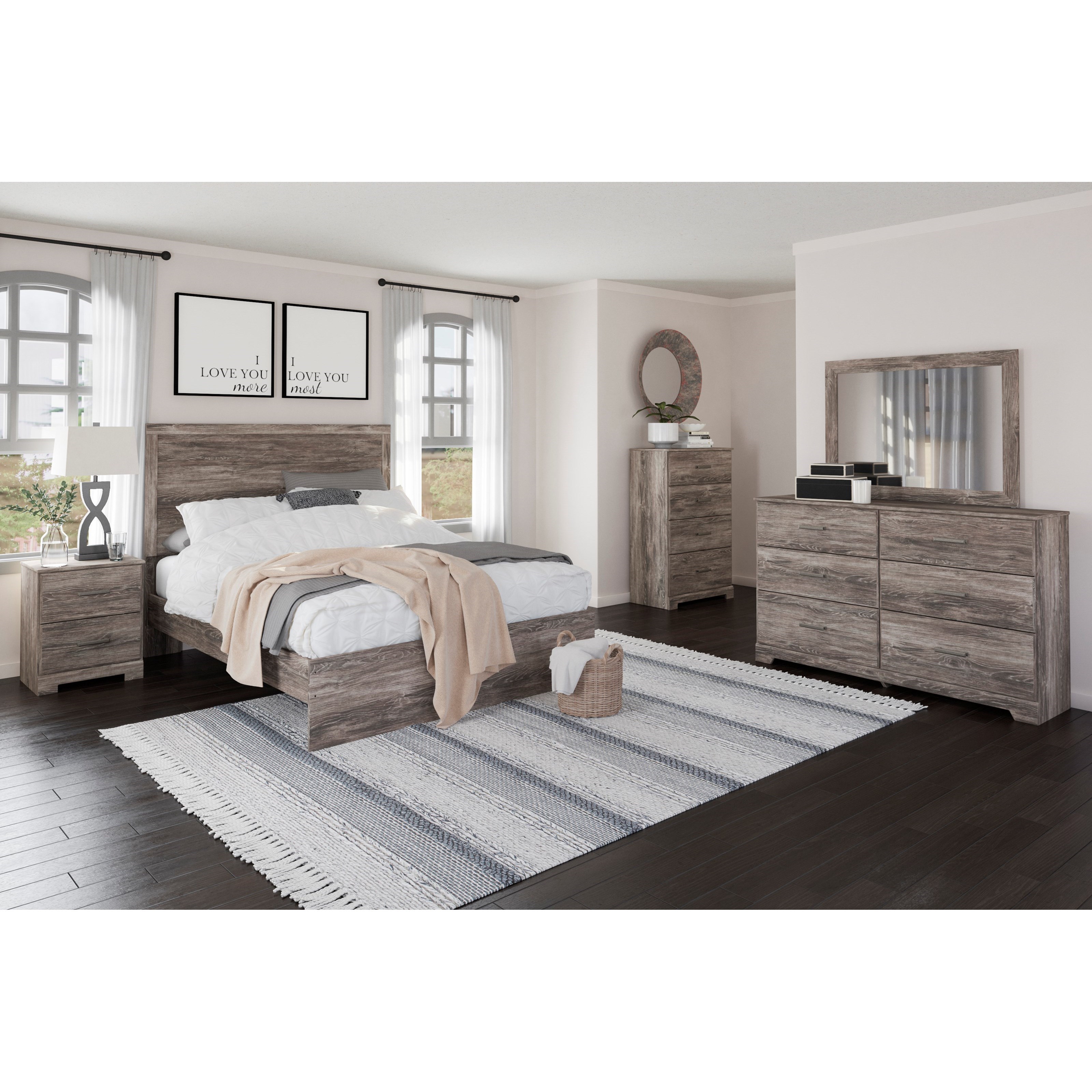 Signature Design by Ashley Ralinski Queen Bedroom Group Standard Furniture Bedroom Groups